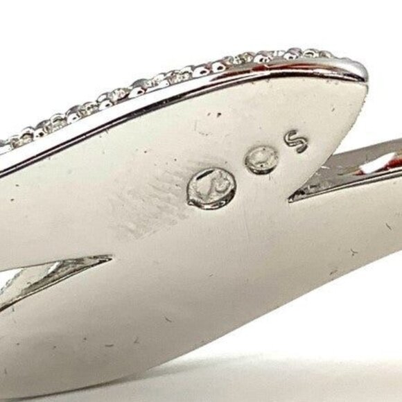 Swarovski Brilliant Crystal Yin & Yang Hinged Cuff Bracelet BNWT Discontinued - Picture 2 of 6